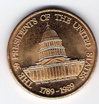 US-President-Token-Layered-In-Gold